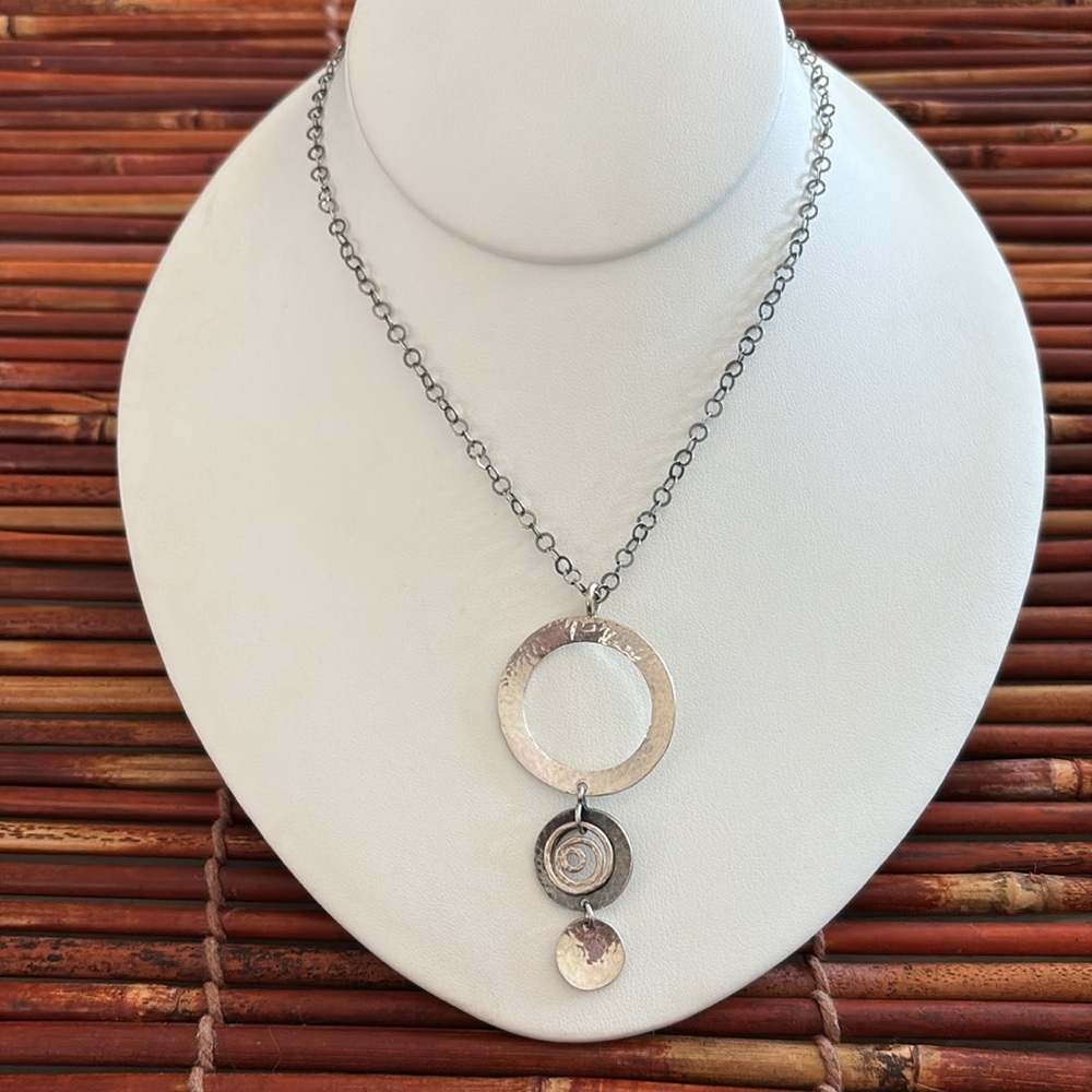 Silpada Sterling Silver Necklace with Layered Discs